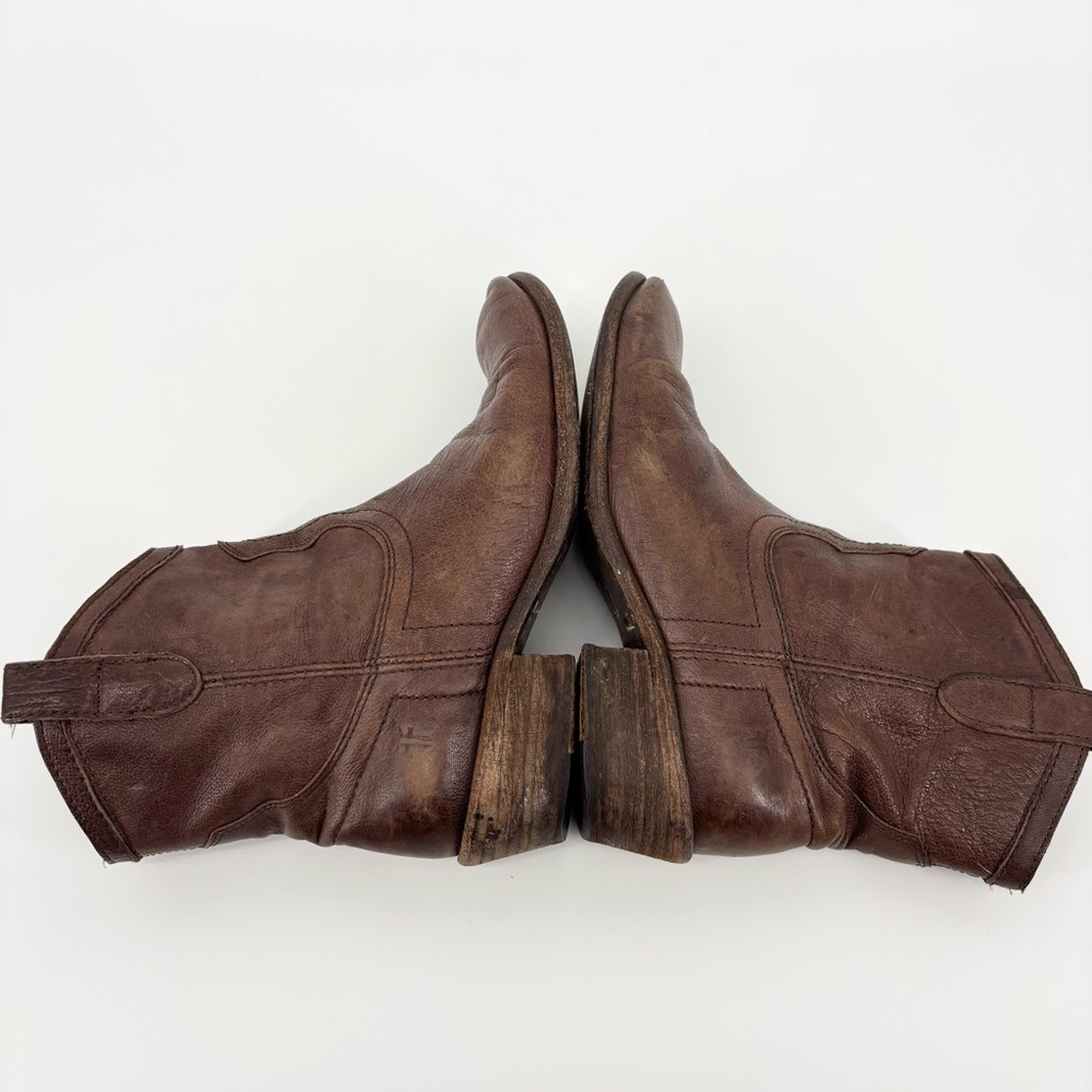 Frye Carson Shortie Boots Size 8 Brown - Picture 8 of 10